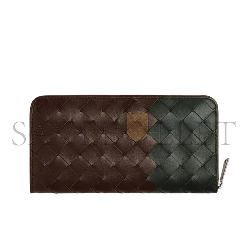 BOTTEGA VENETA INTRECCIATO ZIP AROUND WALLET 749427V3AF22039 (19*10*2cm)